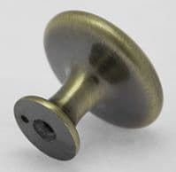 10pcs  x TEZ® 30MKAB  Metal Pull Knobs Handles - 30mm dia - Come with screws - Antique Brass